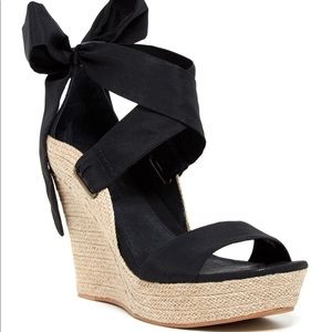 UGG Lucianna Black Wedges